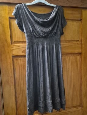Gray Maternity Dress